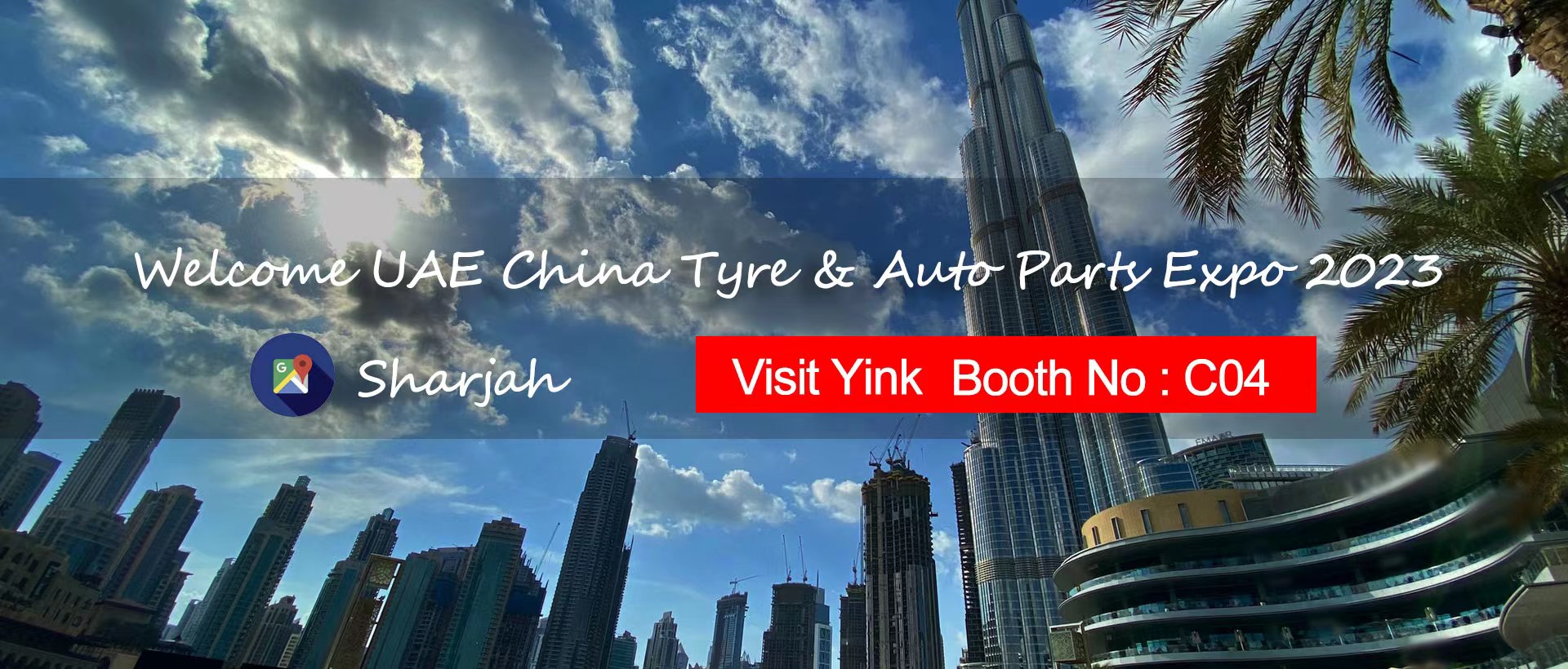 Yink presenterar ny teknik på UAE China Tyre & Auto Parts Expo 2023